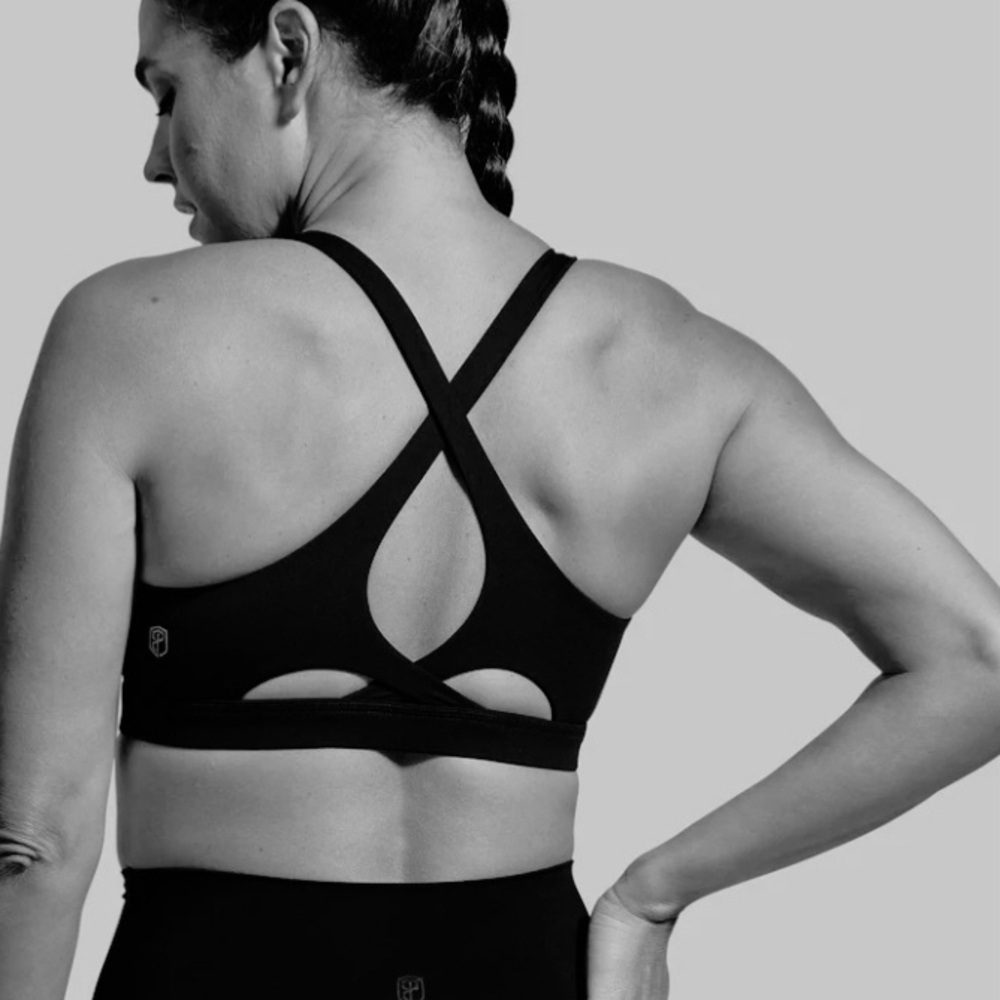 Born Primitive Helix Forest Green Cross-Back Sports Bra - Picture 2 of 8